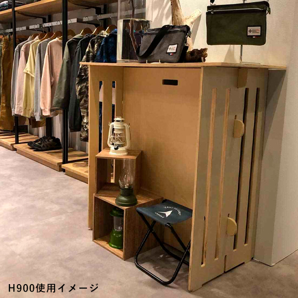 木製簡易テーブル長方形H750 5枚目