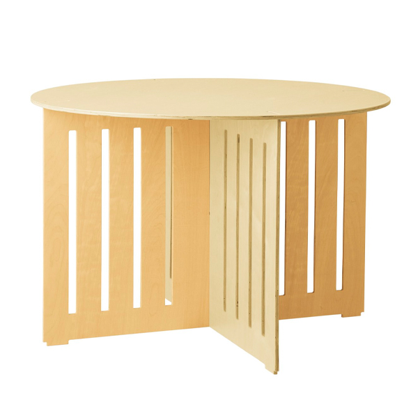 木製簡易テーブル 円形 大