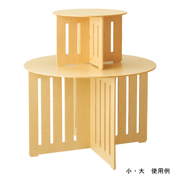 木製簡易テーブル 円形 小 5枚目
