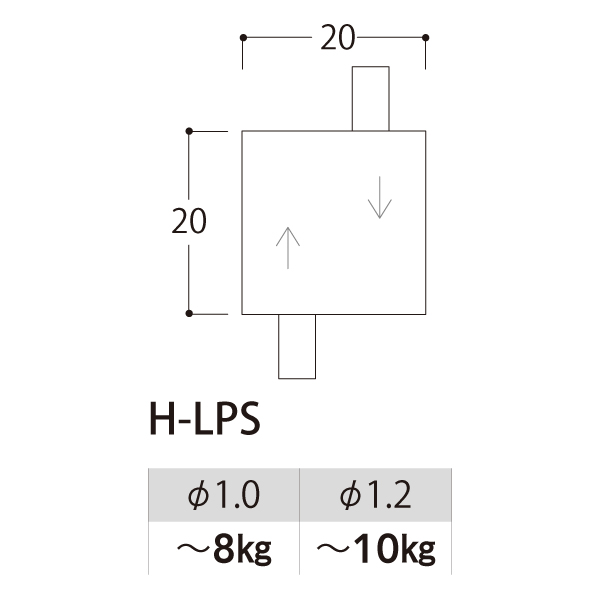 ループロックH-LPS φ1.0-1.2 店舗用品 展示用品 2枚目