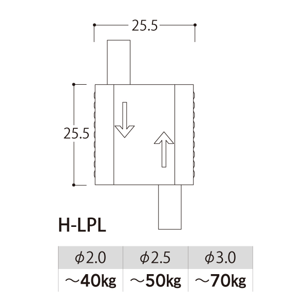 ループロックH-LPL φ2.0-3.0 店舗用品 展示用品 2枚目