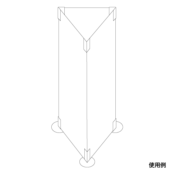 三角柱用ミニスタンドセット　店舗用品　販促POP パネルスタンド　発泡パネル 2枚目