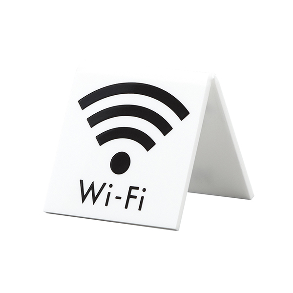 UP662-9 WiFi　店舗用品　レジ回り用品　卓上サイン・テーブルサイン　受付・お会計・フロントサイン