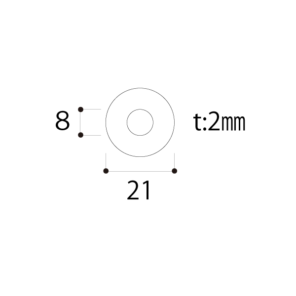 ゴムパッキン(4ケ入) PF-GP2108 店舗用品 pt.POPシリーズ 3枚目