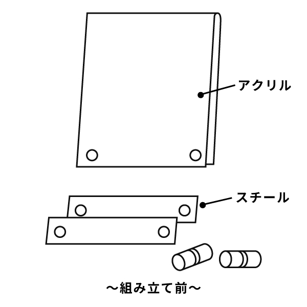 メニュースタンド MS-122(A6ヨコ) シルバー 2枚目