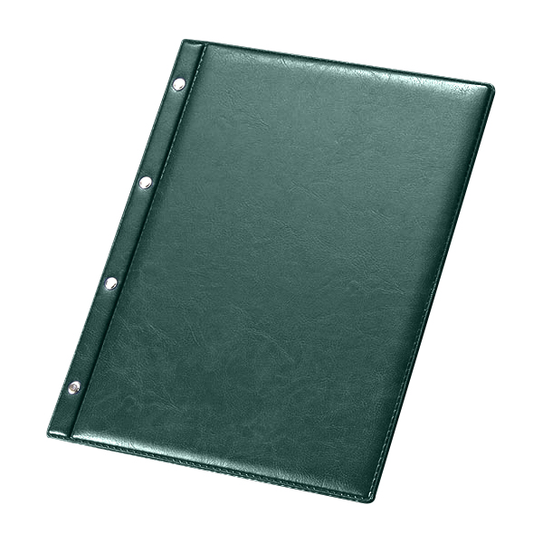 レザータッチファイル式メニュー PB-521 グリーン