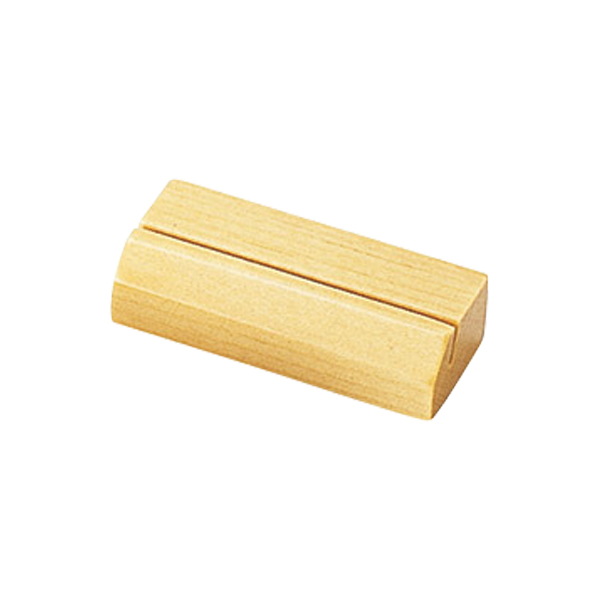 木製カード立 木理-41(角) 白木