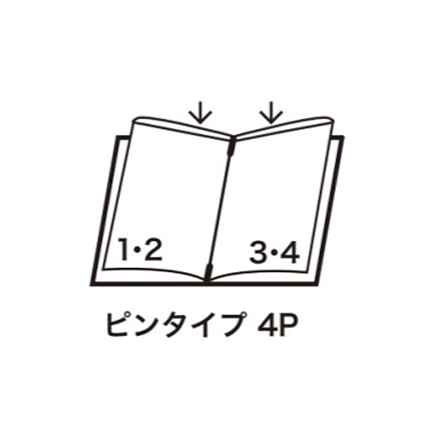 チェック柄メニュー MB-301 大A4 Gブラック 2枚目