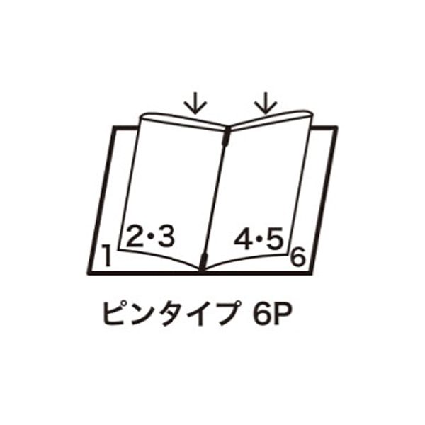 レザータッチメニュー(ピンタイプ) LB-535 黒 3枚目