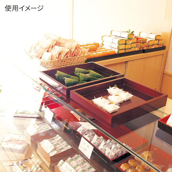 44121  溜塗菓子番重 中 2枚目