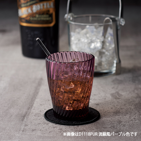 喜悦 クリスタルスタッキングタンブラー(スタンダード)AKC-100 ブラックスモーク 2枚目
