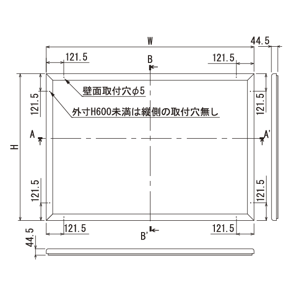 壁面掲示板 618 S A2タテ（ステン/ ホワイトボード仕様） 2枚目