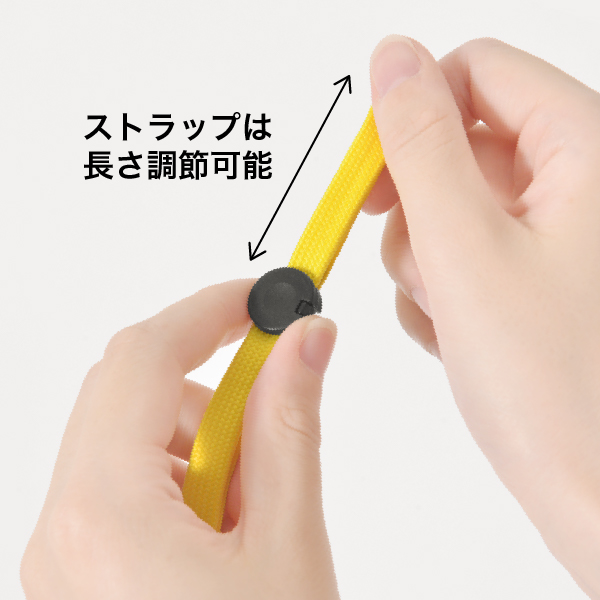 ジョイントストラップ名札 N型(ナスカン)イエロー 名札 パスケース 吊り下げ 首掛け 3枚目