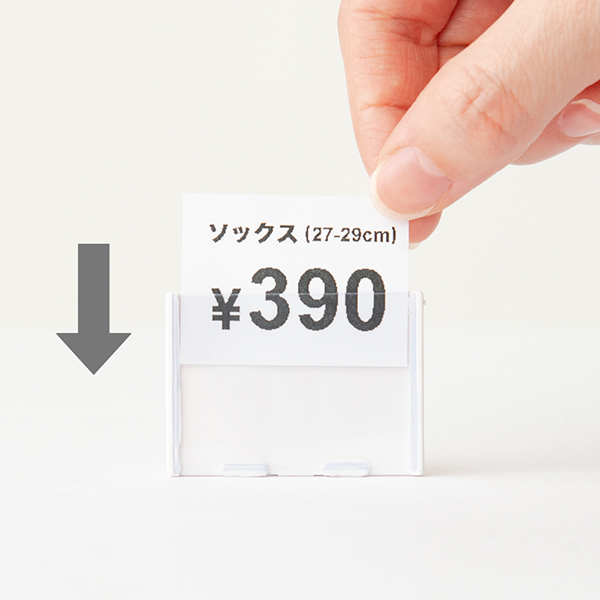 カードホルダー(φ6mmフック用)小 店舗用品 販促用品 陳列什器 ハンガーフック カードスタンド 4枚目