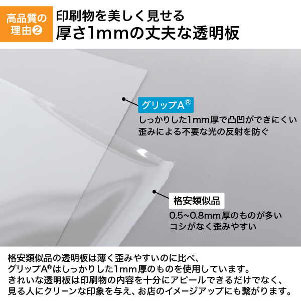 グリップA　 A1　 両面　ブラック A型看板　スタンド看板　a型看板 4枚目