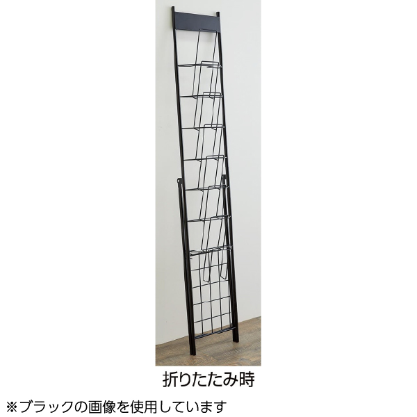 スマートカタログスタンドA4 1列7段 ホワイト 3枚目