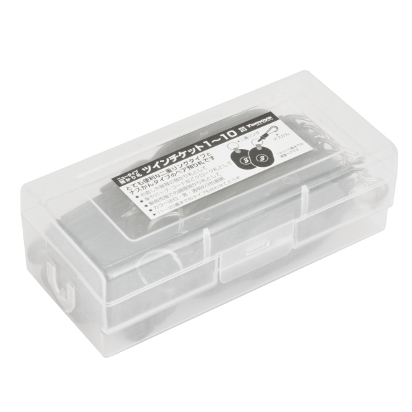 ツインチケット 1～10 黒 番号札 プラスチック クローク 預かり札 引換券 親子札 荷物 荷札 タグ ナンバー 飲食店 店舗用品 オフィス 事務用品 4枚目