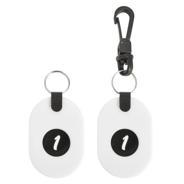 ツインチケット 1～10 白 番号札 プラスチック クローク 預かり札 引換券 親子札 荷物 荷札 タグ ナンバー 飲食店 店舗用品 オフィス 事務用品 5枚目