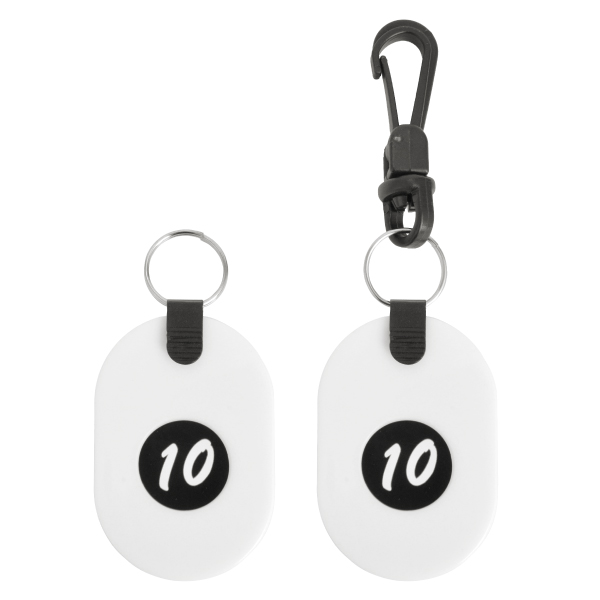 ツインチケット 1～10 白 番号札 プラスチック クローク 預かり札 引換券 親子札 荷物 荷札 タグ ナンバー 飲食店 店舗用品 オフィス 事務用品 6枚目
