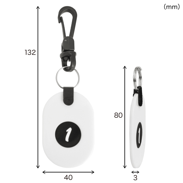 ツインチケット 1～10 白 番号札 プラスチック クローク 預かり札 引換券 親子札 荷物 荷札 タグ ナンバー 飲食店 店舗用品 オフィス 事務用品 10枚目