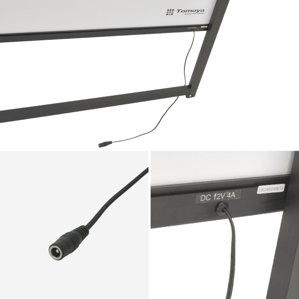 イージーライトA　A1片面ブラック　店舗用品　販促用品　LEDスタンド看板　LEDパネル付スタンド 14枚目