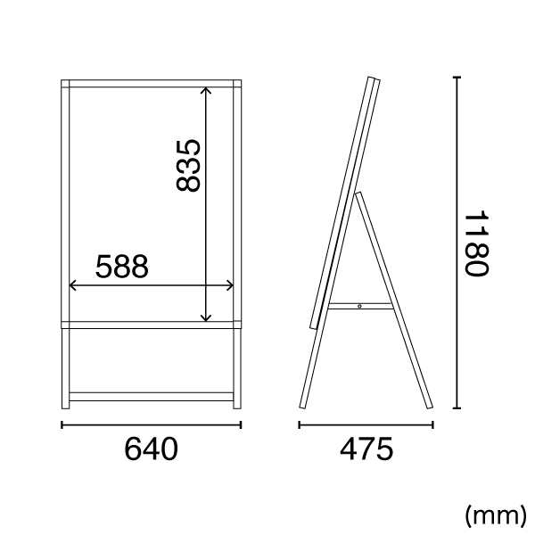 イージーライトA　A1片面ブラック　店舗用品　販促用品　LEDスタンド看板　LEDパネル付スタンド 17枚目