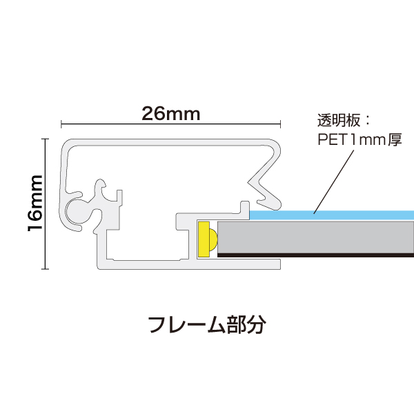 イージーライトA　A1片面ブラック　店舗用品　販促用品　LEDスタンド看板　LEDパネル付スタンド 18枚目