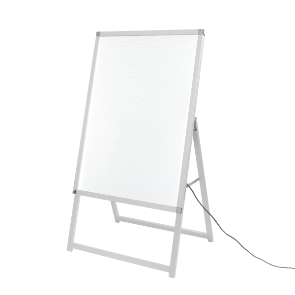 イージーライトA　A1片面シルバー　店舗用品　販促用品　LEDスタンド看板　LEDパネル付スタンド 5枚目