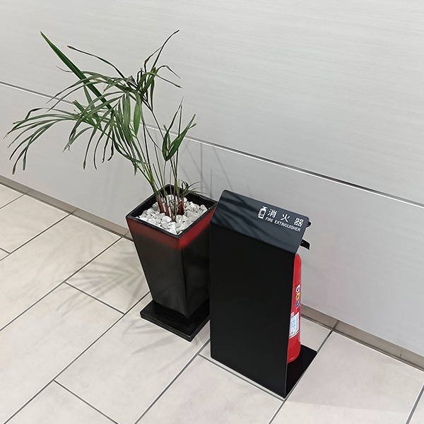 消火器カバーブラック HI5527-K 2枚目