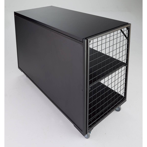 新型ハコマルシェワゴン 下部用ネット W900×D600用 ブラック 側板 2枚目