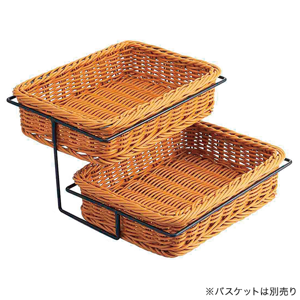 PP製角型バスケット用スタンド2段