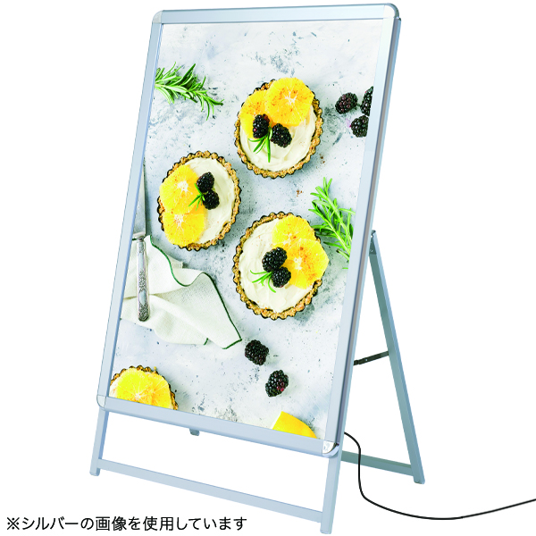LEDグリップA A0タテ 片面 ブラック