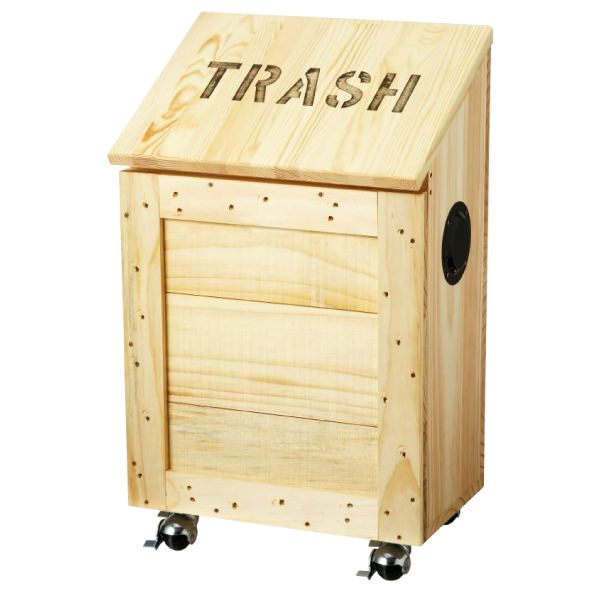 キャスター付TRASH 2型 クリア
