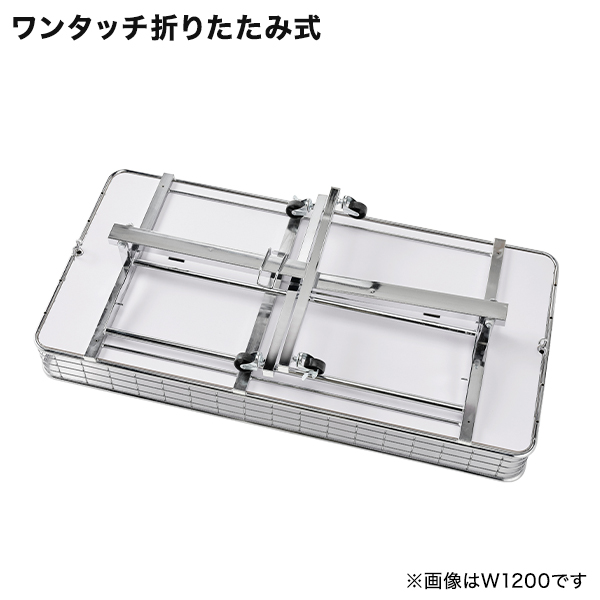 折りたたみワゴン クローム W900 店舗用品 陳列什器 販売ワゴン セール