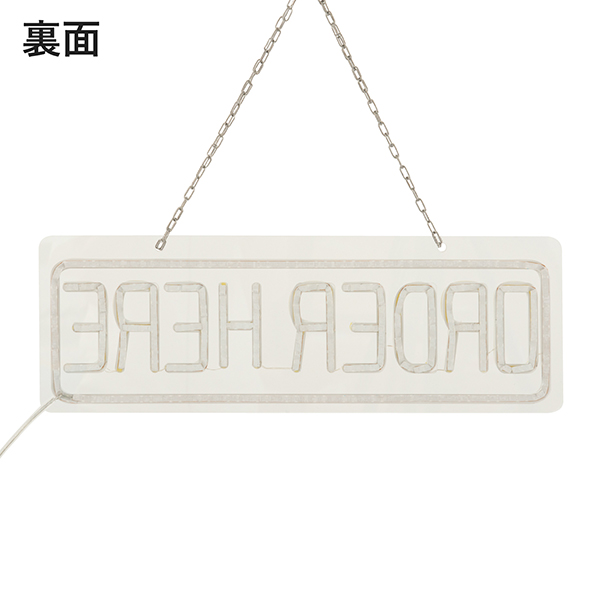 LEDネオン ORDER HERE 黄白 6枚目