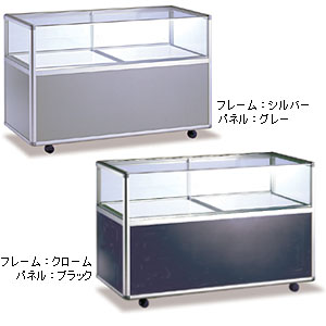 ゼガロ スライドステージ（前面フレームレスタイプ） W900×D450 シルバー