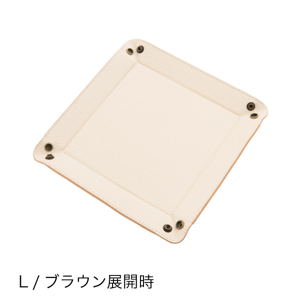 ボタンホックトレイ S ブラウン 4枚目
