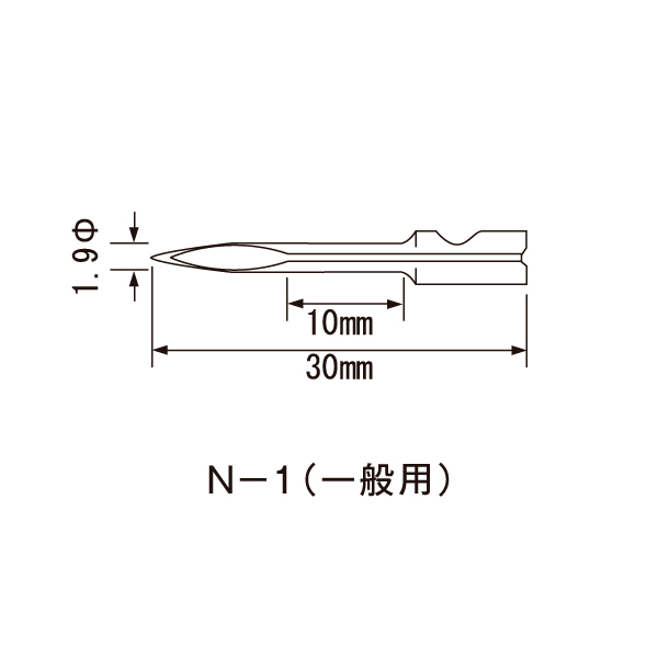 バノック 503S 専用スペアー針  N-1(一般用) 3本入 2枚目